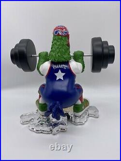 Philadelphia Phillies PHANATIC Mascot Bobblehead Weightlifting Gym Harper SAMPLE