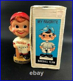 Philadelphia Phillies Vintage 1960s Bobblehead withorg box! SUPER RARE MINT++