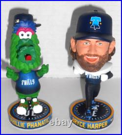 Phillies phanatic & bryce harper city connect 6'' bobbleheads cbp exclusive