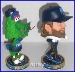 Phillies phanatic & bryce harper city connect 6'' bobbleheads cbp exclusive