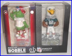 Phillies phanatic & eagles swoop bobbleheads new in box soldout