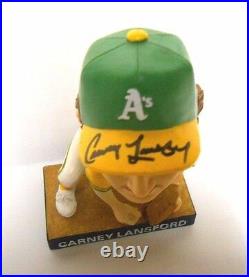 RARE Carney Lansford Signed Autograph Oakland A's Athletics Baseball Bobblehead