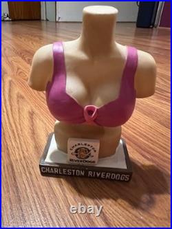RARE Charleston Riverdogs 5.5 Bobble Boobs Bobblehead Limited Breast Cancer