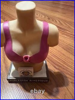 RARE Charleston Riverdogs 5.5 Bobble Boobs Bobblehead Limited Breast Cancer