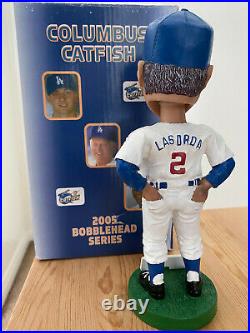 RARE Dodgers Tommy Lasorda 2005 Columbus Catfish Bobblehead WithBox HTF