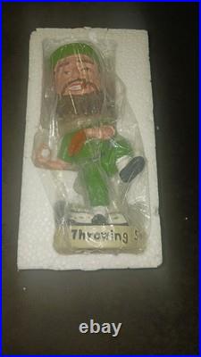RARE Fidel Castro Pride of Havana Pitching Baseball Bobblehead Cigar Smoke