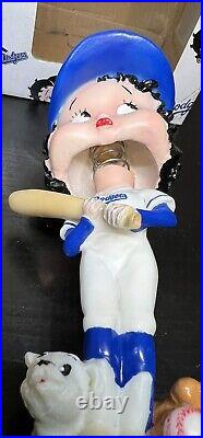 RARE Los Angeles LA Dodgers Betty Boop Bobblehead Strike Zone Vintage With Box