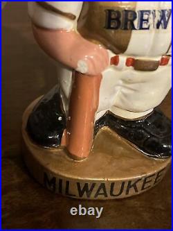 RARE VINTAGE MILWAUKEE BREWERS MASCOT BASEBALL BOBBLEHEAD NODDER WithBOX