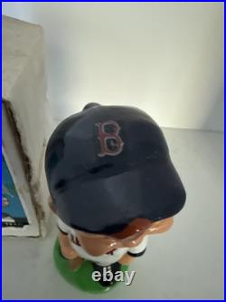 RARE Vintage Boston Red Sox MLB Green Base Bobblehead Nodder With Box