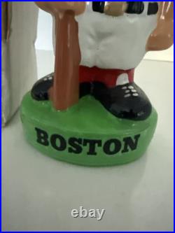 RARE Vintage Boston Red Sox MLB Green Base Bobblehead Nodder With Box