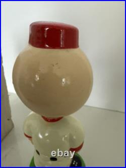RARE Vintage Cincinnati Reds MLB Green Base Bobblehead Nodder With Box