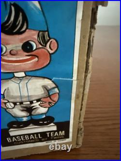 RARE Vintage Toronto Blue Jays Green Base Bobblehead Nodder With Box