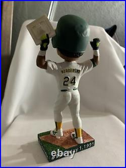 RICKEY HENDERSON SGA BOBBLEHEAD STOLEN BASE LEADER BNIB As YANKEES PADRES