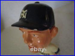 Rare 1960's New York Yankees Mini 5 Mantle Bobblehead Nodder Original Owner