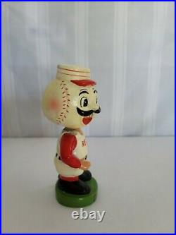 Rare 1962 Vintage Cincinnati Reds Mlb Mascot Baseball Bobblehead Mr Red Legs