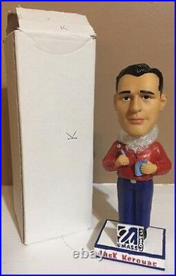 Rare JACK KEROUAC On the Road UMASS Lowell Bobblehead, Spinners Red Sox