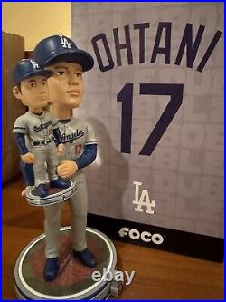 Rare Shohei Ohtani La Dodgers Gray Away Bobble Dubblz Bobblehead Foco Nib