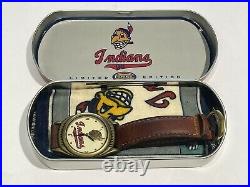 Rare Vintage 1994 Cleveland Indians World Series Fossil Watch 1948 Limited Ed