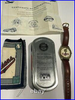 Rare Vintage 1994 Cleveland Indians World Series Fossil Watch 1948 Limited Ed