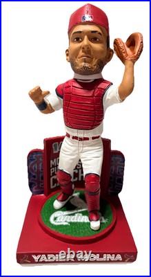 Rare Yadier Molina Most Put Outs By A Catcher bobblehead St Louis Cardinals Foco