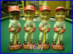 Reds Machine Set of 4 Bobbing Nodder Head SAM RARE