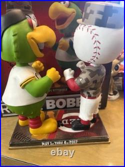 Reds Redlegs Pirates Rival Mascots 2017 Bobblehead of the Month Cincinnati