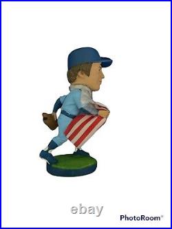 Rick Monday Signed Flag Dodger SGA (2013) Bobblehead. PSA/DNA COA