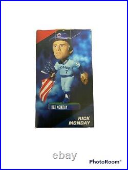 Rick Monday Signed Flag Dodger SGA (2013) Bobblehead. PSA/DNA COA