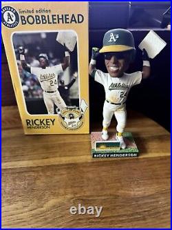 Rickey Henderson Bobblehead 2011 Limited Edition Oakland A's With Box