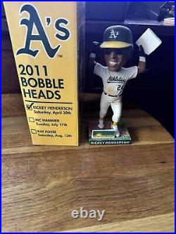 Rickey Henderson Bobblehead 2011 Limited Edition Oakland A's With Box