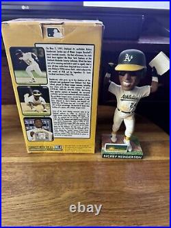 Rickey Henderson Bobblehead 2011 Limited Edition Oakland A's With Box