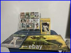 Rickey Henderson Bundle 91 A's mag'll bobble10 A's cards Auth Fan poster79/80