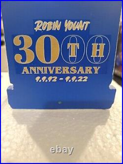 Robin Yount 30th Anniversary Of 3000th Hit, Limited Edition #75 of 992 FLAWLESS
