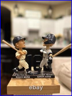 Roger Maris 61 HR Bobblehead and Aaron Judge 62 HR Bobblehead Set NY Yankees