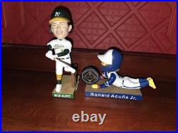 Ronald Acuña Jr Atlanta Braves 2023 MVP Nick Kurtz Oakland ROY bobblehead Lot