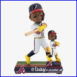 Ronald Acuna Jr. Atlanta Braves Magnetized Bobble Dubblz Bobblehead MLB Baseball
