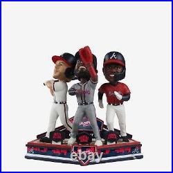 Ronald Acuna Jr. Marcell Ozuna Matt Olson Atlanta Braves Triple Bobblehead MLB