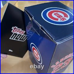 Ryne Sandberg Statue Bobblehead Chicago Cubs SGA 6/23/24 Auto Confetti Topps Now