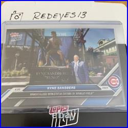 Ryne Sandberg Statue Bobblehead Chicago Cubs SGA 6/23/24 Auto Confetti Topps Now