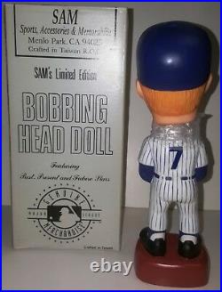 SAM's 1997 MLB ALL-STAR GAME A. L. Bobbing Head Doll COA LE 185/1500 NIB MINT