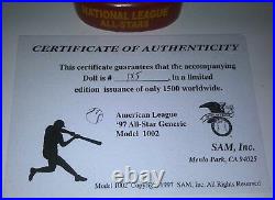 SAM's 1997 MLB ALL-STAR GAME N. L Bobbing Head Doll COA LE 185/1500 NIB MINT