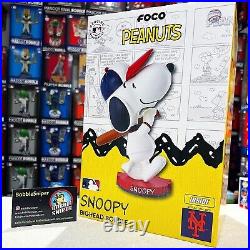 SNOOPY New York Mets 2023 Peanuts Bighead Exclusive MLB Baseball Bobblehead
