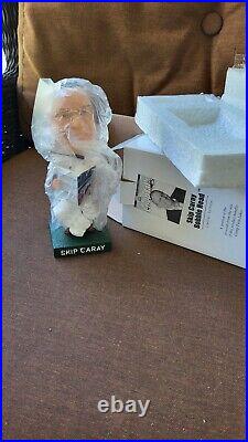 SUPER RARE, NUMBERED ATL Braves ICONIC Announcer, SKIP CARAY'02 Bobblehead NIB