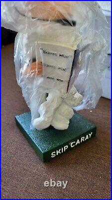 SUPER RARE, NUMBERED ATL Braves ICONIC Announcer, SKIP CARAY'02 Bobblehead NIB