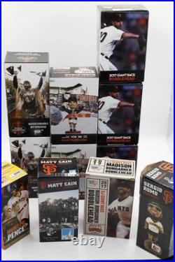 San Francisco Giants Bobblehead Lot 11 Total, Madbum, Cain, Bochy, Pence, Romo