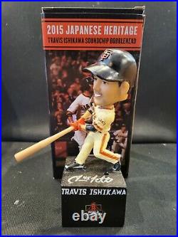 San Francisco Giants Travis Ishikawa signed autographed bobble bobblehead SGA