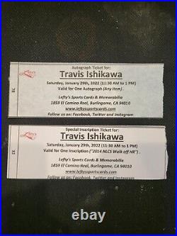 San Francisco Giants Travis Ishikawa signed autographed bobble bobblehead SGA