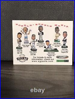 San Jose Giants Bobblehead Barry Bonds + Lottery Card San Francisco SF Giants