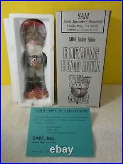 Satchel Paige SAM Bobblehead MINT NIB withCOA RARE