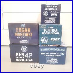 Seattle Mariners Baseball bobblehead lot Edgar Martinez, Ichiro, Ken Griffey Jr